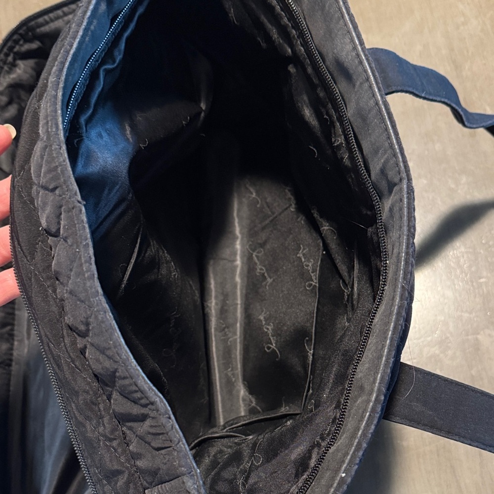Vera Bradley Black Quilted Tote Bag - Picture 6 of 6